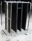 Factory price Stainless Steel Antistatic Turnove Hanging Basket, SMT PCB Reel Storage Trolley Cart with Hanging Racks