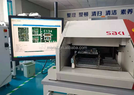 SMT SAKI Comet-18 AOI auto optical inspection machine for checking component mistakes detector