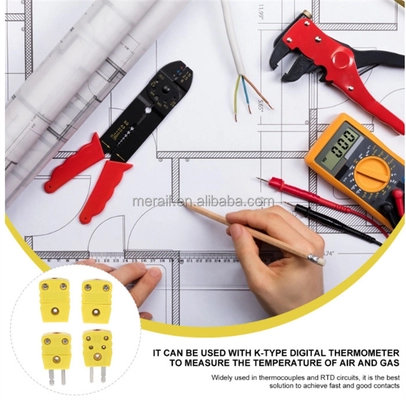 Female and male connectors,omega K type thermocouple connector J type Ttype socket connector