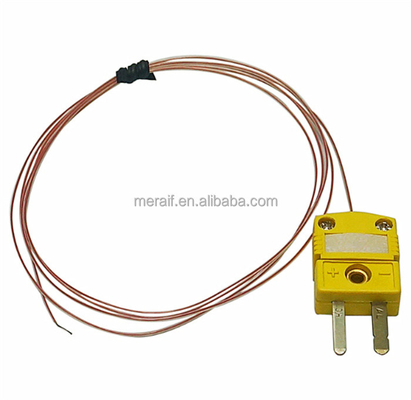 High Temperature Thermocouple Sensor with omega plug GG-K-30-SLE Fiberglass K Type thermocouple