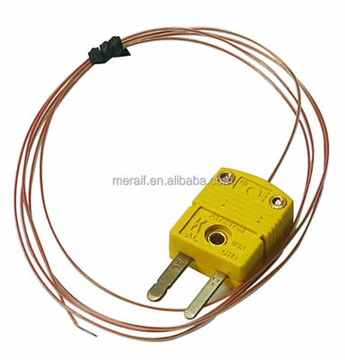 High Temperature Thermocouple Sensor with omega plug GG-K-30-SLE Fiberglass K Type thermocouple