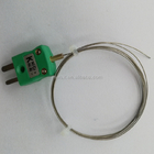 Thermal profile  PFA high temperature stand omega k type thermocouple green connector with plug for industrial use