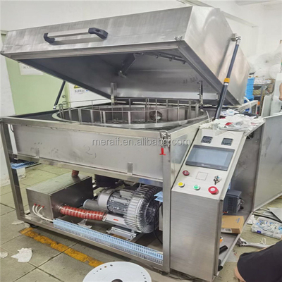 SME-5100 Double-Station 1000mm Diameter Round Basket  jig cleaner Pneumatic Smt Soldering Wave Oven Pallet Cleaning Machine