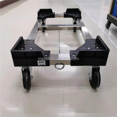 Four Wheels Aluminum Platform Trucks Trolley Cart Supermarket Logistics House Transportation Bin Box Carts Moving Dollies