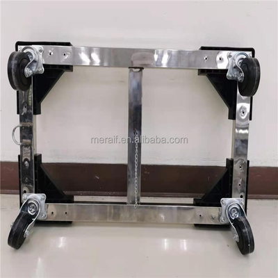 Four Wheels Aluminum Platform Trucks Trolley Cart Supermarket Logistics House Transportation Bin Box Carts Moving Dollies