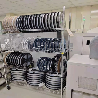 Factory wholesale Carbon Steel SMT ESD SMD PCB Reel Storage Shelving Rack Trolley Cart