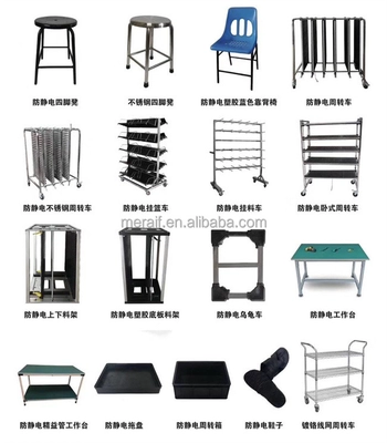 Factory wholesale Carbon Steel SMT ESD SMD PCB Reel Storage Shelving Rack Trolley Cart