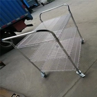 Factory price wholesale ESD PCB Shelving Trolly Cart Stainless Steel Cart SMT Reel Storage Cart SMT Reel Rack