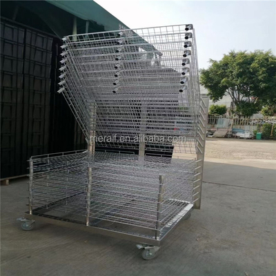 Factory price wholesale ESD PCB Shelving Trolly Cart Stainless Steel Cart SMT Reel Storage Cart SMT Reel Rack