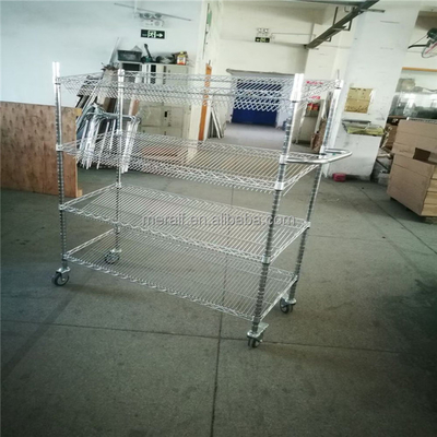 Factory price wholesale ESD PCB Shelving Trolly Cart Stainless Steel Cart SMT Reel Storage Cart SMT Reel Rack