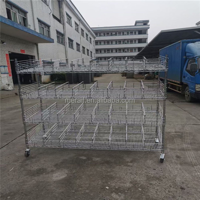 Factory price wholesale ESD PCB Shelving Trolly Cart Stainless Steel Cart SMT Reel Storage Cart SMT Reel Rack