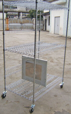 SMT Reel Shelving Trolley ESD SMT reel storage cart antistatic trolley