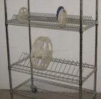 SMT Clean Room Eletronic Antistatic Reel Storage Cart SMT Stainless Steel Rack Carts ESD PCB Storage Trolley