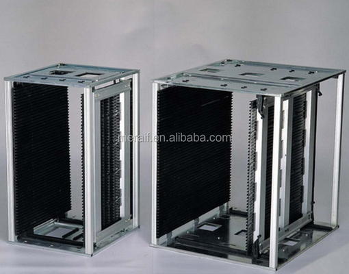 ESD Magazine Rack Pcb SMT Metal Magazine Rack Gear Adjustment Type For PCB Storage