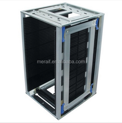 ESD Magazine Rack Pcb SMT Metal Magazine Rack Gear Adjustment Type For PCB Storage