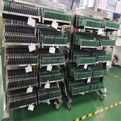 Factory price Antistatic Turnover PCB Rack Hang Basket Trolley Stainless Steel SMT Reel ESD Anti Static PCB Storage Cart