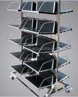 ESD Antistatic circulation pcb storage Rack esd PCB cart trolley with hanging pcb rack