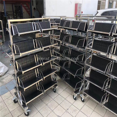 ESD Antistatic circulation pcb storage Rack esd PCB cart trolley with hanging pcb rack