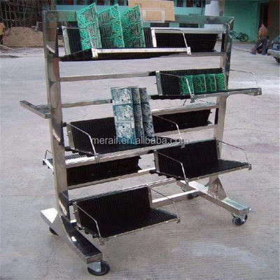 Factory price PCB storage Antistatic cart with racks/Hanging basket PCB Storage trolley/Antistatic PCB Rack trolley