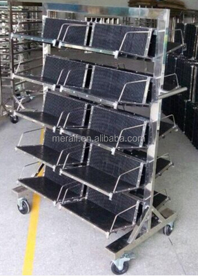 esd smt reel storage cart hanging basket anti static PCB storage trolley antistatic workshop trolley online