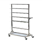 Stainless Steel SMT Reel Shelving Trolley ESD SMT Reel Storage Cart with best price