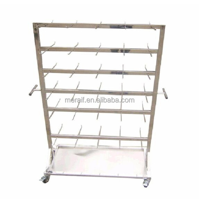 Stainless Steel SMT Reel Shelving Trolley ESD SMT Reel Storage Cart with best price