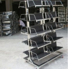 Factory wholesale Hanging basket ESD PCB Storage trolley/esd workshop trolley/esd smt reel storage cart