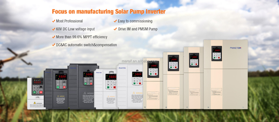 Phaeton Single phase 3phase MPPT solar pump VFD solar water pump Inverter