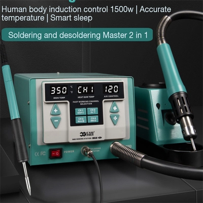 CXG 862 Digital Display SMD Bga Hot Air Soldering Rework Station With Hot Air Gun Soldering Iron