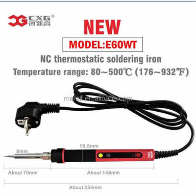 CXG E60W Electric Soldering Iron Digital Adjustable thermostat Electric Soldering Welding station for sale