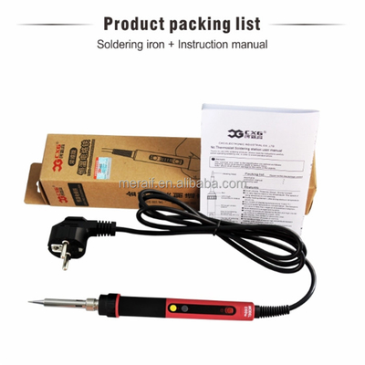 Wholesale CXG E60w/90w/110w LCD Temperature Digital LED Adjustable Electric Soldering Iron with EU USA UK plug