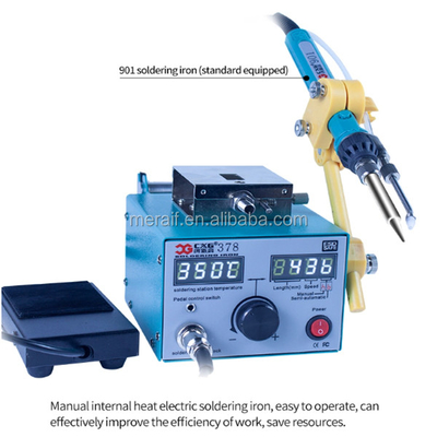 Factory price Supply  digital SMD soldering desoldering hot air gun hot air rework soldering iron station