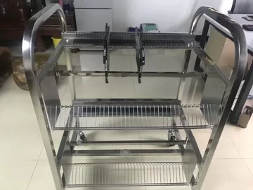 ESD PCB Holder Magazine circulation Rack for storage Durable Folding SMT ESD PCB Magazine Rack For PCB Loader