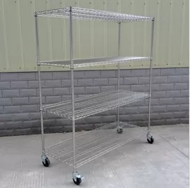 High Quality Stainless Steel SMT ESD Reel Storage Shelving Rack Trolley Cart online