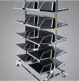 ESD PCB Holder Magazine circulation Rack for storage Durable Folding SMT ESD PCB Magazine Rack For PCB Loader