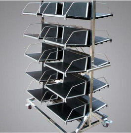 Meraif wholesale ESD Stainless Steel Trolley / ESD Turnover Cart / Antistatic PCB Plates Storage Trolley