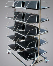 Stainless Steel SMT Reel Shelving Trolley ESD SMT Reel Storage Cart with best price