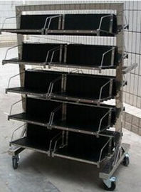 Best price SMT Shelf ESD PCB Storage Trolley Cart For Eletronic Factory