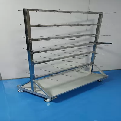 High Quality Stainless Steel SMT ESD Reel Storage Shelving Rack Trolley Cart online