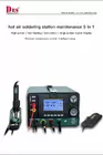 H95 bga rework station antistatic temperature hot air 5 in 1 soldering station