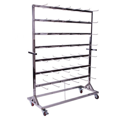 Stainless Steel SMT Reel Shelving Trolley ESD SMT Reel Storage Cart with best price