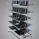 Aluminum Metal Plastic Anti static PCB Foldable Standing rack SMT Storage L Size Antistatic ESD Anti-static Magazine Rac