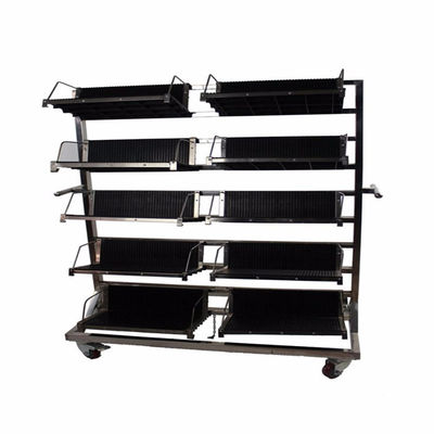 Factpry wholesale Carbon Steel SMT ESD SMD PCB Reel Storage Shelving Rack Trolley Cart