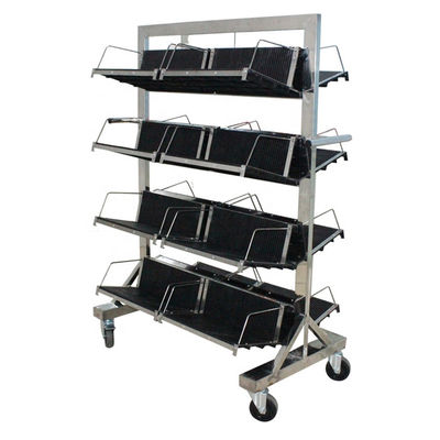 Best price SMT Shelf ESD PCB Storage Trolley Cart For Eletronic Factory