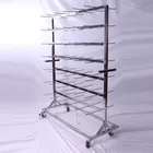 High Quality Stainless Steel SMT ESD Reel Storage Shelving Rack Trolley Cart online