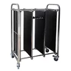 Meraif wholesale ESD Stainless Steel Trolley / ESD Turnover Cart / Antistatic PCB Plates Storage Trolley