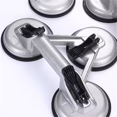 Meraif blue LCD TV screen sucker glass vacuum chuck suction cup glass pump Double sucker handle tools Vacuum lifting