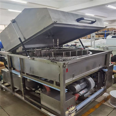 SME-5100 Double-Station 1000mm Diameter Round Basket  jig cleaner Pneumatic Smt Soldering Wave Oven Pallet Cleaning Machine