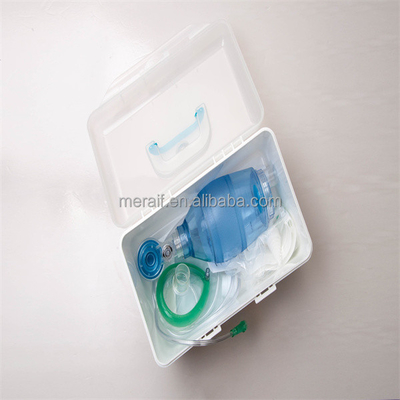 Factory wholesale price Emergency Ambulance Manual Portable Resuscitator Ambu Bag Disposable Manual PVC Ambu Resuscitator