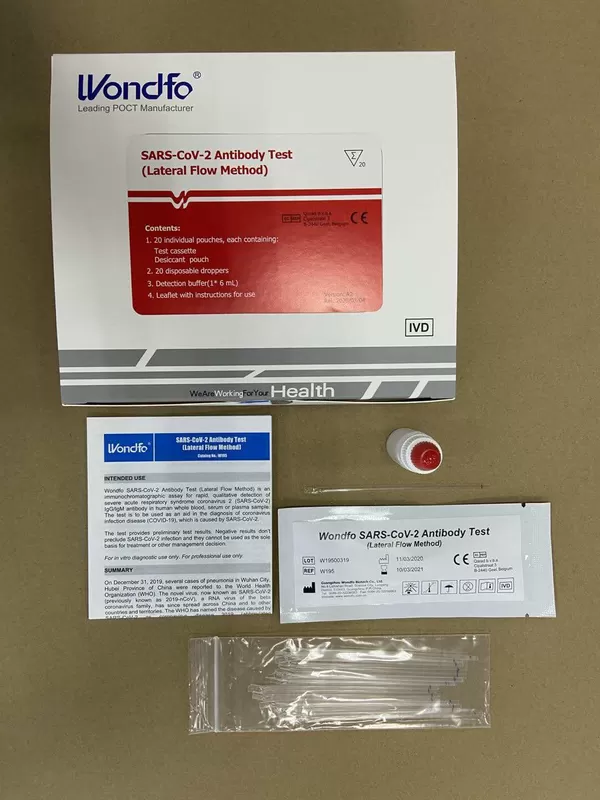 Human Use Home Simple Testing 25 Person's Set Disposable Covid -19 Coronavirus Virus Test Kits Rapid Selftest Device